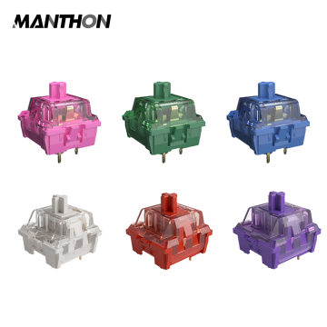 45 PCS AKKO CS Switches - ملف تعريف الكرز Jelly 3 PIN المفاتيح الخطية اللمسية للوحات مفاتيح الألعاب الميكانيكية