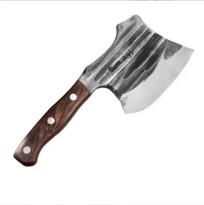 Hand-Hammered Boning Knife - Longquan Forged Outdoor Axe Butcher Knife