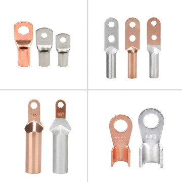 SC สายเคเบิลที่ไม่มีฉนวนขั้วต่อขั้วต่อ OT Copper Open Open Nose Nose Double-Hole Copper-Aluminum Terminal