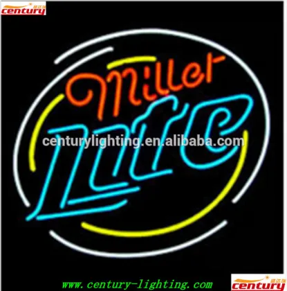miller lite neon sign