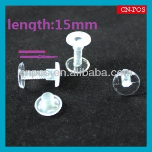 transparent plastic fastener to fitting for connecting