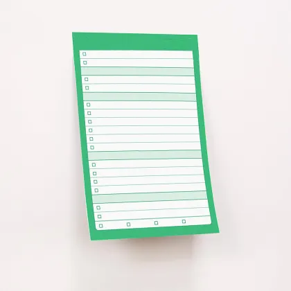 Custom Shopping List Sticky Notes - Wholesale Daily Planner Notepad
