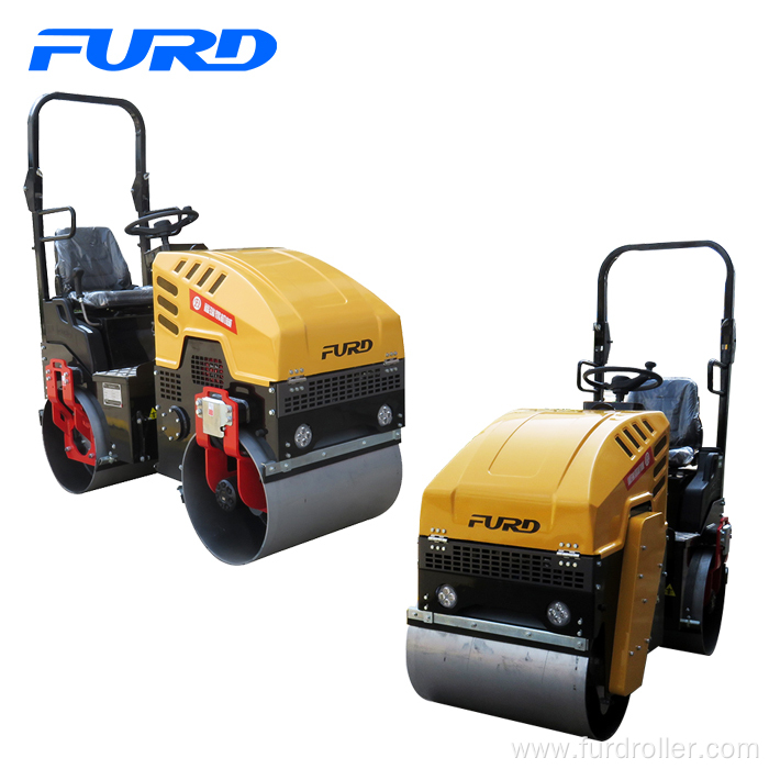 1000kg Mini Asphalt Road Rollers with 800mm Vibratory Drum Fyl-880