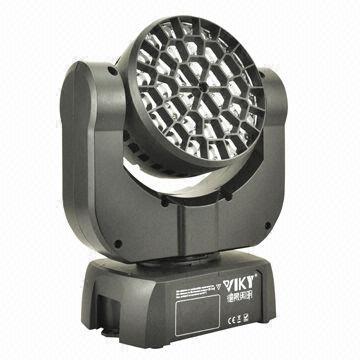 LED Moving Head Light with 3W Cree, 36-piece of RGB LED, Extremely Narrow Beam, Fast Speed