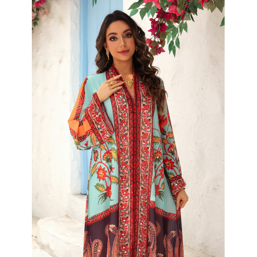 Midabka Rhinestone Chiffon Maxi Lebbiska