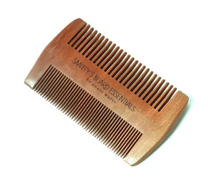 Handmade Wooden Vinnie Beard Comb for Beard and Mustache Care