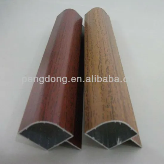 best price woodgrain/powder coated aluminum profile in kitchen cabinet door design