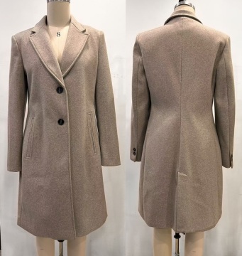 Elegant Coffee Tone Women's Coat