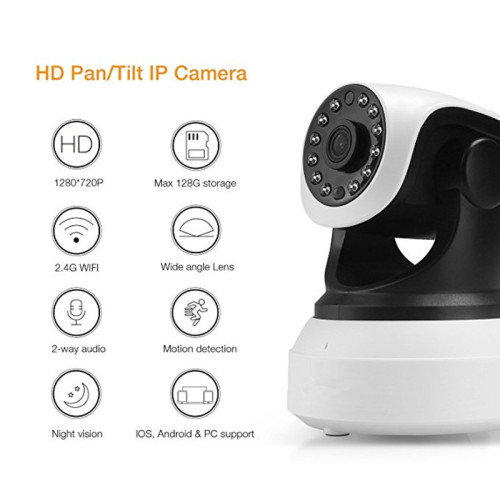 Wifi Security IP Camera with TF Card Storage
