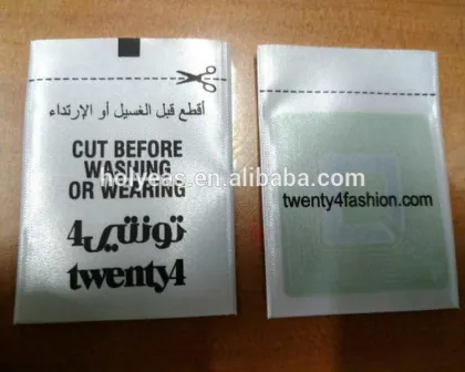 anti-theft clothing soft tags clothing labels rf 8.2MHz
