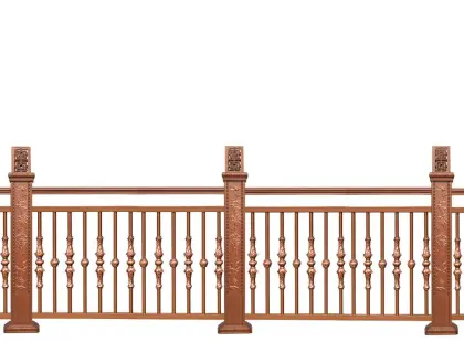 Decorative Bamboo aluminum balcony fence