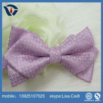2015 Hot sale Fashionable Custom Bowtie 100% Polyester Bow Tie
