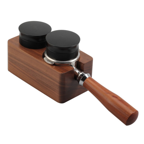 Wooden Coffee Tamper and Portafilter station