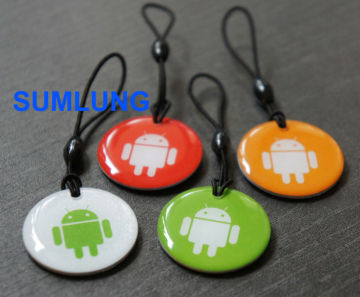 waterproof 13.56MHz RFID Tags with strap NFC Passive Keyfob
