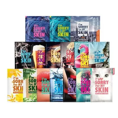 Wholesaler of Korean Skin Care Products: Sebum Control, Pore Care with 'I'm Sorry for My Skin' Jelly Mask