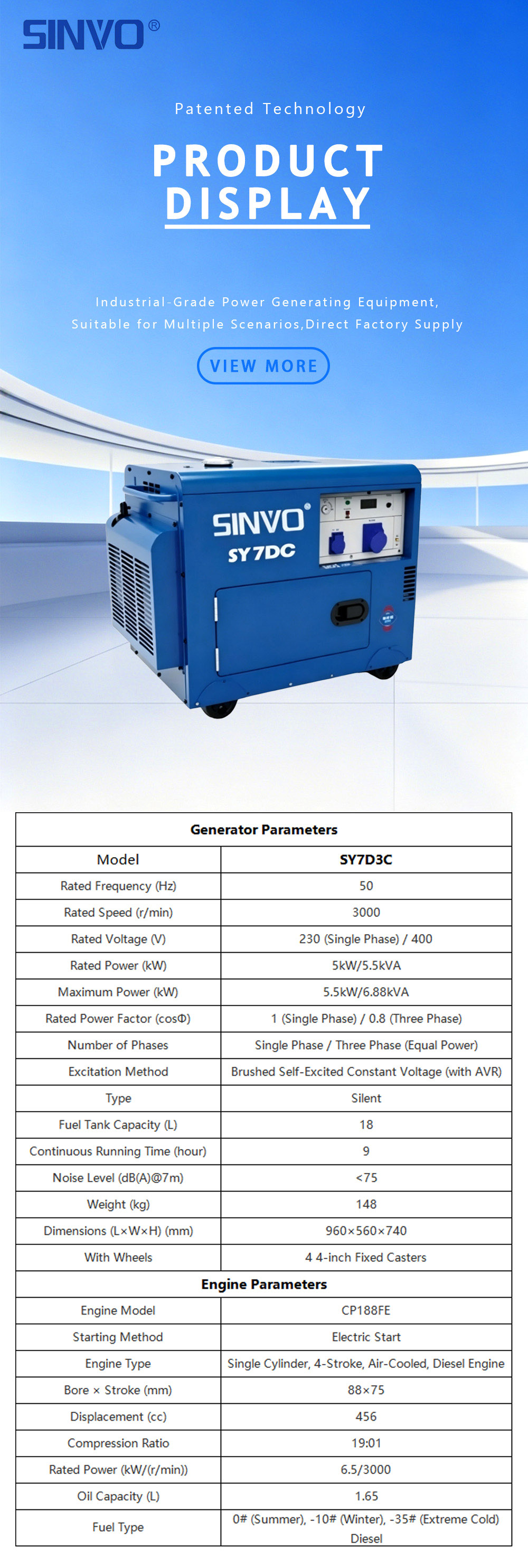 36.SY7D3C Silent Diesel Generator Set 000