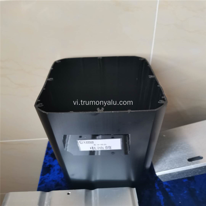 Hộp pin nhôm CNC đen lớn cho xe