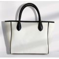 Luxury canvas and sufiber handbag