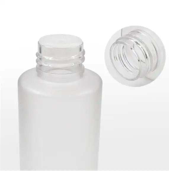 Bouteille de toner givré en plastique de 150 ml avec bouchon à vis