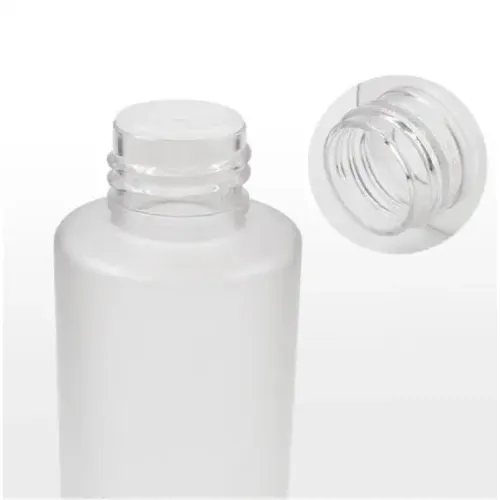 Bouteille de toner givré en plastique de 150 ml avec bouchon à vis