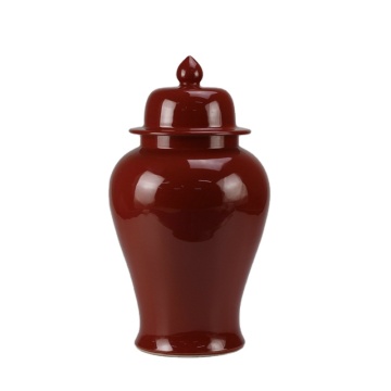 Jingdezhen Oxblood Porcelain Ginger Jars