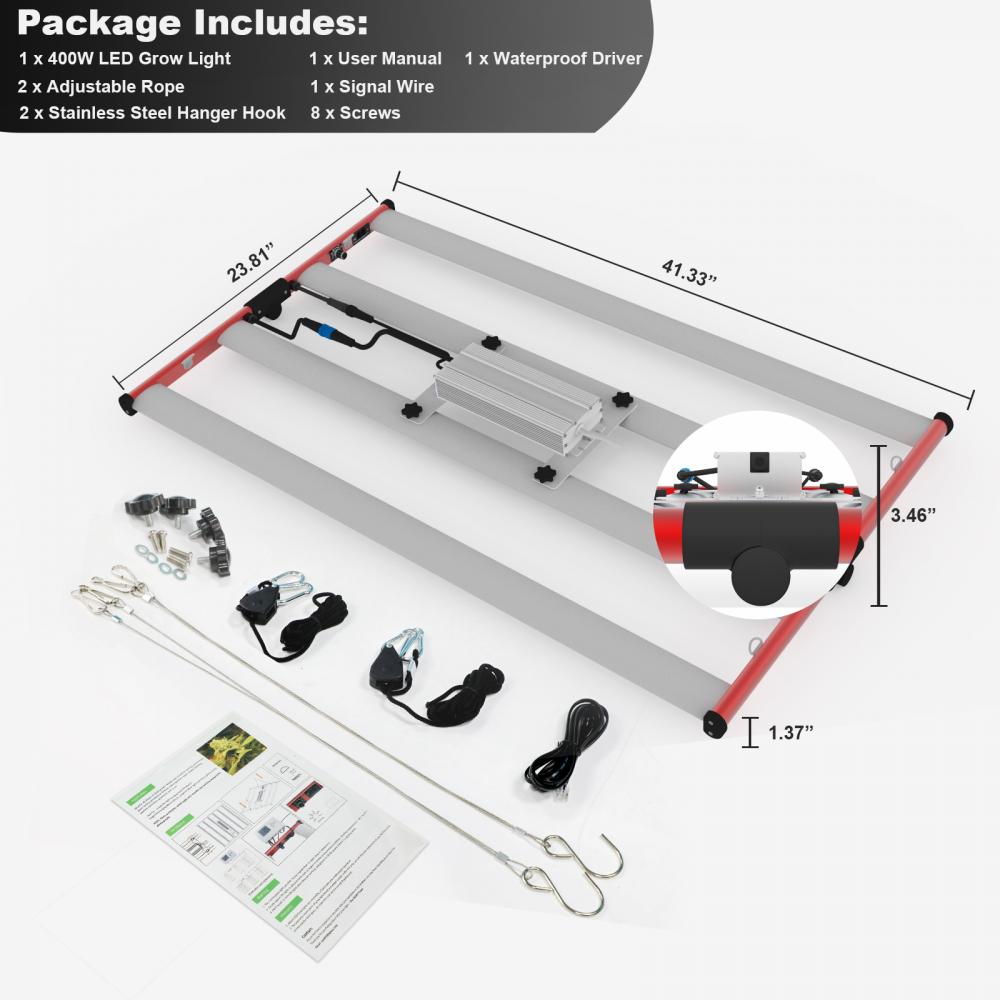 Stock aux États-Unis CA EU Thaïlande Expédition rapide Aglex Spectre complet LED Grow Light pour les plantes Indoor Greenhouse Hydroponic