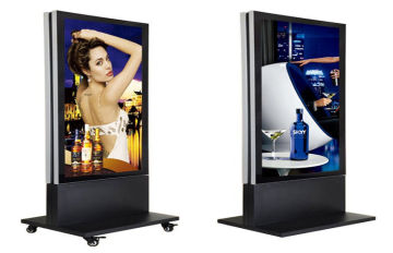 Scrolling Double Sided Led Light Box A4 , Outdoor Full Color Led Display