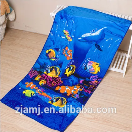 Microfiber printed home towel