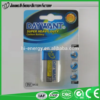 Made In China Durable Environment Friendly 9v battery energizer