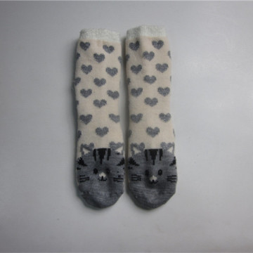 Cute Cat Jacquard piso calcetines