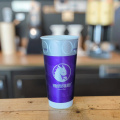 Copos de café de parede dupla com logotipo ecológico de 22 onças