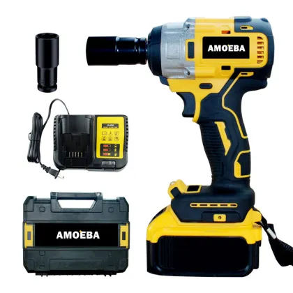 Lithium Battery Wrench and Wireless Angle Grinder Power Tools Set