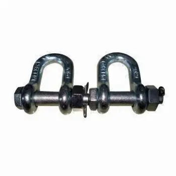 Bolt type anchor shackles, available in red, blue and yellow pin colors