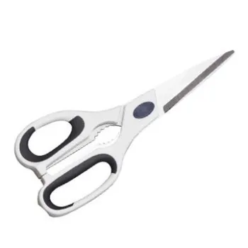Kitchen Scissors, Made of Stainless Steel, with Plastic Handle