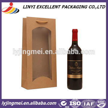 brown kraft bags for red wine with OEM logo