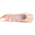 Satin vamp ballet shoes