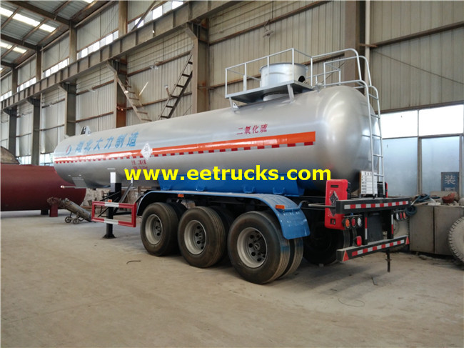 24 CBM Tri-axle Sulfur Dioxide Tank Trailers