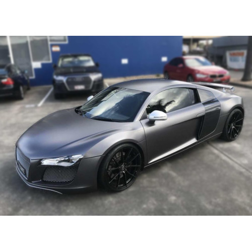 Matte Grey Ice-Chrome Car Vinyl Wraps