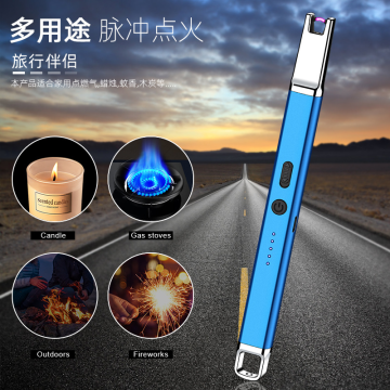 Custom Logo Plasma Arc Cigarette Lighters with USB Charging and LED Light by Dericsson - Outdoor Camping Electric Lighter