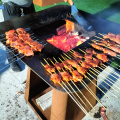 Wood Burning Barbecue Outdoor Cooking Corten Steel Barbecue