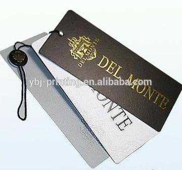 2016 customzied printing plastic hang tag