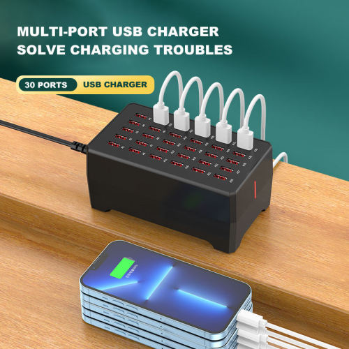 Multi -Port -USB -Kraftwerk 100W Wandladegerät