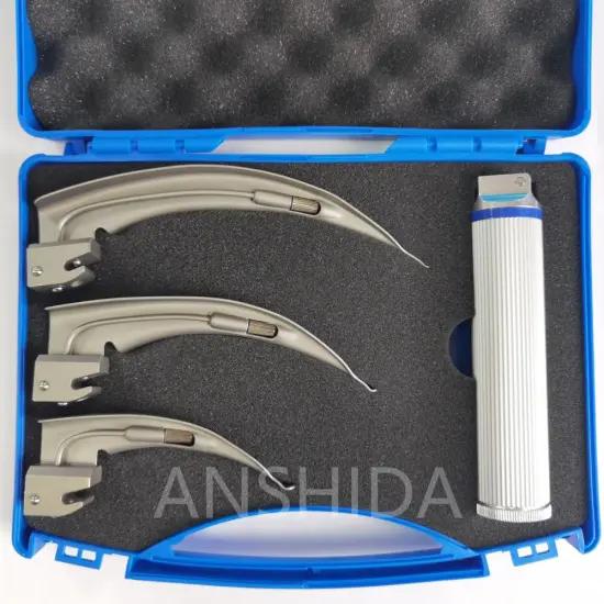 Laryngoscope Fiber Optic Laryngoscope Set