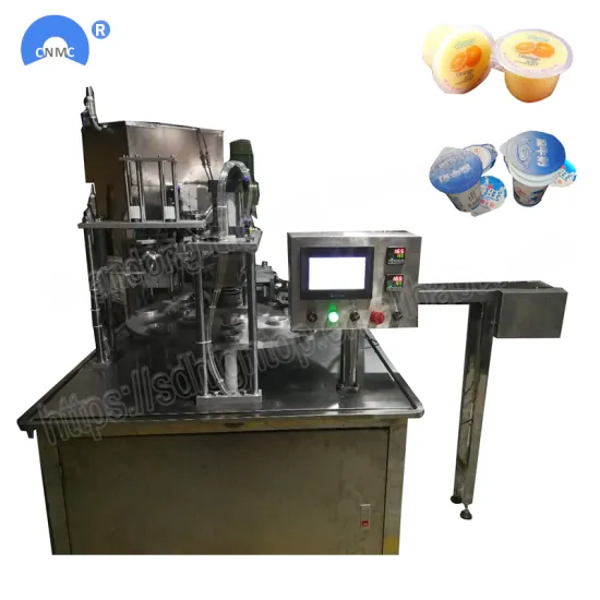 New KIS-900 Rotary Yogurt Cup Filling Sealing Machine 2018