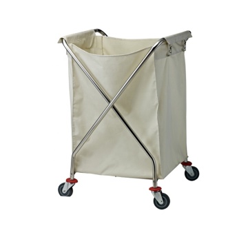 2024 Top Selling 3-Shelf Commercial Laundry Cart in White - Perfect for Stores, Schools, and Businesses (68x64x102cm Size)