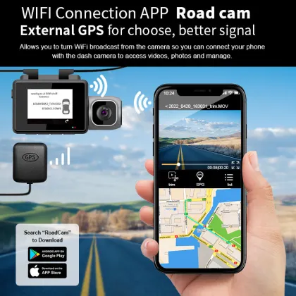 New 4K Sony Dashcam with WiFi GPS, 3 Channels & App Control