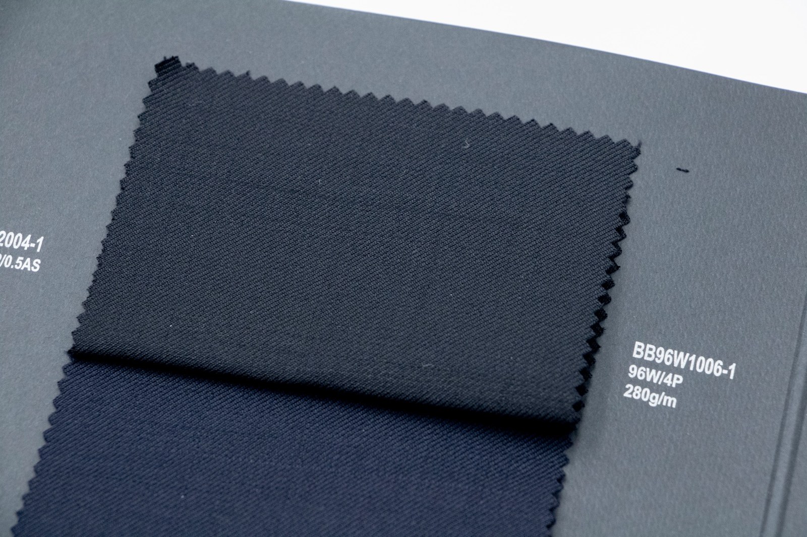 Black 96% Wool Fabric