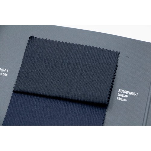 Black 96% Wool Fabric