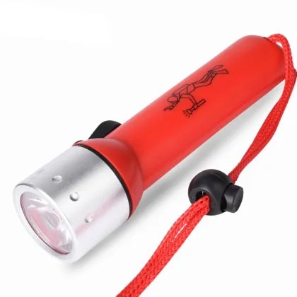 LED Waterproof Rechargeable 4xAA Battery Diving Torch ABS Flashlight