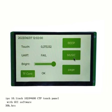 10.1 inch LCD Screen Panel Display 1024*600 with GUI Development for WIFI Speaker Elevator Display